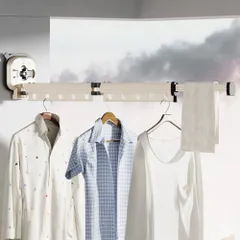 ☆ ベージュ ☆ 物干しラック ☆ 吸盤式物干しラック 壁掛け 折り畳み 物干しラック 吸盤式 折り畳み 物干しポール 洗濯物干し ハンガーラック 衣類乾燥 物干し ラック 伸縮 壁掛け式 折りたたみ 格納式 折りたたみ式 壁掛け 壁掛 吸盤 室内 家庭用