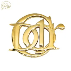 【中古】Christian Dior クリスチャンディオール ブローチ ゴールドメッキ　ヴィンテージ ゴールド