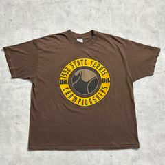 90s USA製 グラフィックt ビンテージt Stedman 袖裾シングル 古着