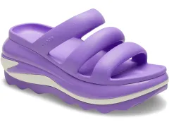クロックス サンダル メガ クラッシュ トリプルストラップ 209842-5AJ （パープル/２４．０/Men's、Lady's） [ギャラクシー] [24.0~24.5 cm]