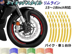 ネイキッドスタイル リムライン ホイールリムテープ リムステッカー SS ホイールステッカー リムデカール 15インチ 16インチ 17インチ 18インチ