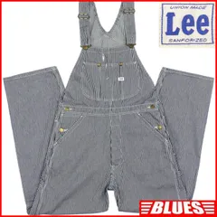 Lee リー オーバーオール ヒッコリーストライプ ユニオンメイド ワークスタイル S ワークパンツ 日本製 ジーンズ ジーパン デニム メンズ オーバーオールＳサイズ一覧←SEULB屋着古← HS326