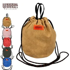 【新品】 UNIVERSAL OVERALL ユニバーサルオーバーオール タイダイ巾着ポーチ レディース/メンズ ベージュ/ピンク/レッド/カーキ/ブルー OS UVO-040のサムネイル