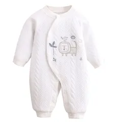 綿 新生児服 ベビー服 前開きタイプ かわいい 新生児 女の子 長袖カバーオール 赤ちゃん服 ロンパース 出産祝い プレゼント [miniGray] カブス図案 0-12ヶ月 59-80cm