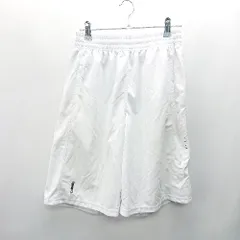 ◇ Θ 3PT スリーポイント ロゴ刺繍 バスケットパンツ サイズM ホワイト系 レディース E 【1409100044195】