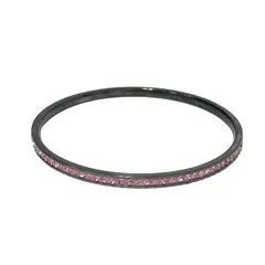 フォリフォリ Folli Follie  ブレスレット バングル ストーン 3B0F027P ピンク【中古】【美品】