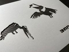 バンクシー　BANKSY　ペリカン　Ａ４　厚紙　ステンシルシート（080）
