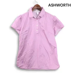 ASHWORTH アシュワース ゴルフ 春夏★ 襟裏ドット 半袖 ポロシャツ Sz.S レディースのサムネイル