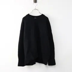 ギャルリーヴィー トゥモローランド GALERIE VIE TOMORROWLAND ファインウールクルーネックプルオーバー S/ブラック【2400014278651】