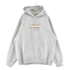 SUPREME (シュプリーム) 22SS×Burberry Box Logo Hooded Sweatshirt バーバリー ボックスロゴプルオーバーパーカー グレーのサムネイル