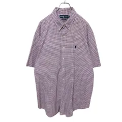 【RALPH LAUREN】 ロゴ刺<!-利用不可文字-!> ボタンダウンシャツ S-1257