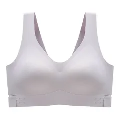 シームレスブラ ノンワイヤー ナイトブラ パッド付 取り外し 調節 盛れる 補正 スポーツ 軽い 吸汗 速乾 姿勢 楽ちん 大きいサイズ as04