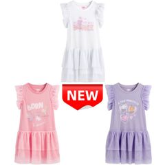 ✨新品✨ ペッパピッグ 女の子 ワンピース チュチュスカート フリル袖 可愛い 100/110/120cm 春夏 子供服 キッズ カジュアル ダンス プリンセス ピンク パープル ホワイト 誕生日プレゼント