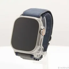 〔展示品〕 Apple Watch Ultra 2 GPS + Cellular 49mm チタニウムケース ブルーアルパインループ【344】