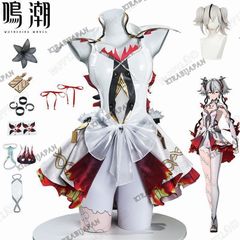 新品未使用 鳴潮(めいちょう) ツバキ 椿 コスプレ衣装 ウイッグ付き 鳴潮 Wuthering Waves ヒロイン Chun コスプレ衣装 コスチューム ハロ