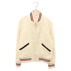 SAINT LAURENT PARIS (サンローランパリ) ボアジャケット トリコロールライン ブルゾン 529587 Y293T ホワイトのサムネイル