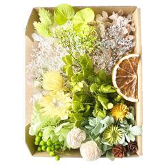花材たっぷり詰め合わせBOX（ナチュラルグリーン）