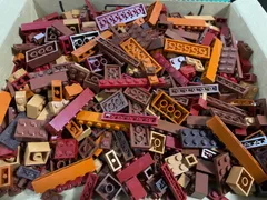 【送料無料！】レゴ　茶色系　基本ブロック　約600g　大量　まとめ売り　0.6kg　ブラウン　詰め合わせ