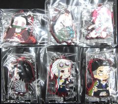 鬼滅の刃 滅！カプセルラバーマスコット10 6種セット 竈門禰豆子 竈門炭次郎&竈門禰豆子 猗窩座 伊黒小芭内 宇髄天元 悲鳴嶼行冥