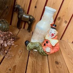 ≫ヴィンテージ*古い デミジョンボトル*硝子 ガラス瓶 大型*花瓶