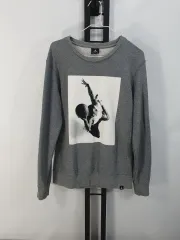 ジョーダン パーカー 写真 プリント グレー s