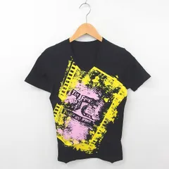 ロエン Roen 箱付き トーマス コラボ Tシャツ カットソー Vネック プリント 綿 コットン 半袖 S 黒 ブラック /TT11のサムネイル