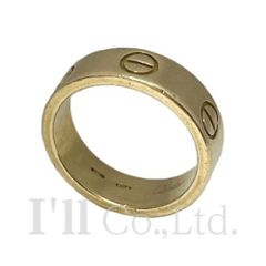 CARTIER　カルティエ　ラブ　リング　クラシックモデル　B4084650　750YG　＃50　ブランドジュエリー　アクセサリー　指輪　10号　K18YG　18金　Au750　750イエローゴールド　LOVE　ビスモチーフ【中古】【75996】