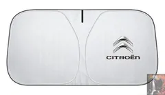 新型 140cm*70cm  citroen シトロエン ロゴ フロントサンシェード ワンタッチフロントシェード  フロントガラス サンシェード 紫外線対策 収納袋付  折りたたみ式llhaのサムネイル