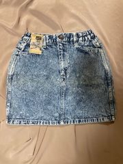 訳あり ミニスカート ケミカルウォッシュ 140 デニム