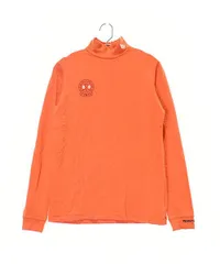 【送料0円】パーリーゲイツ｜レディース｜ 長袖モックネックシャツ｜1｜オレンジ｜中古ゴルフウェア