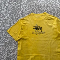 STUSSY / 80-90's ALLSTARS print T-shirt 黒タグ　【トム・ハーディ着用】オールドステューシーコンバースTシャツ古着ストリート黄 シングルステッチ　ALL STAR ビンテージ