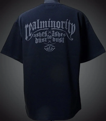 RealMinority リアルマイノリティー Tシャツ (Liveinthenow-2) 9.1oz ビッグシルエット T-shirt カラー：ブラック