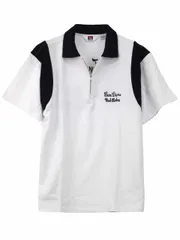 ボウリングシャツ 半袖 大きいサイズ メンズ BEN DAVIS ゴリラ 刺繍 ツートン バイカラー C060402-01 ホワイト