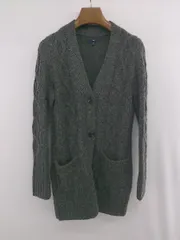 ◇ GAP ギャップ アルパカ混 秋冬 長袖 ロング ニット カーディガン サイズXS ダークグレー系 レディース P  【1307150019869】