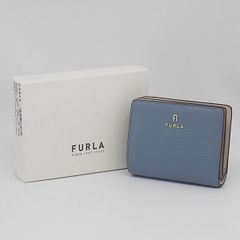 M.U.L. リザード型押し 二つ折り財布 グレー シルバーライン - メルカリ