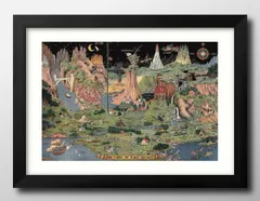 15155ジャロ ヘス The land of make believe A3 サイズ ポスター アート おしゃれ 絵画 インテリア 北欧 イラスト マット紙 艶消し アートパネル 額 フレーム デザイン 壁掛け ギフト 新築祝い ディスプレイ