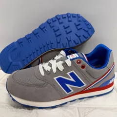 NEW BALANCE ニューバランス KL574JGG キッズ スニーカー グレー ブルー 22cm