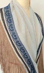 [新品]　シージョ　透け生地　アイボリー系　フラメンコ衣装　フラメンコ