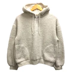 チャオパニック CIAOPANIC トップス パーカー ボア ハーフジップ 長袖 F 白 ホワイト ※MZのサムネイル