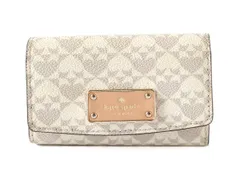 M24783 美品 kate spade New York ケイトスペード 4連 キーケース グレー×ホワイト PVC×レザー