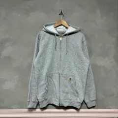 Carhartt(カーハート) フード付き ジップアップパーカー グレー