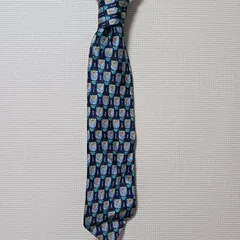 (^w^)b ラガーフェルドオム LAGERFELD homme 花柄 アート ブルー系 イタリア製 ネクタイ メンズ レディース ユニセックス 総柄 オシャレ かっこいい かわいい 70s80s90s ビンテージ レトロ 昭和
