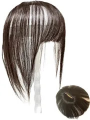 Luce brillare 部分ウィッグ かつら 女性 レディース 人毛様高級ファイバー ウィッグ ショート 前髪 ストレート I型つむじ 医療用 つむじ 頭頂部 【必需品３点セット】カツラ うぃっぐ 美人premium＋  [ナチュラルブラウン (人工毛)]