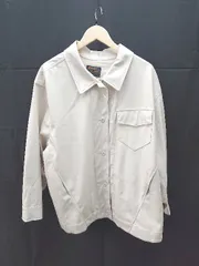 ◇ Kastane カスタネ 合成皮革 フロントボタン オーバーシルエット 長袖 ジャケット サイズF アイボリー レディース E  【1303270000664】