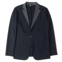 美品 BARNEYS NEW YORK バーニーズニューヨーク ジャケット サイズ:S ダブルフェイス ジャージー ワンボタン テーラードジャケット ネイビー 紺 アウター ブランド シンプルのサムネイル