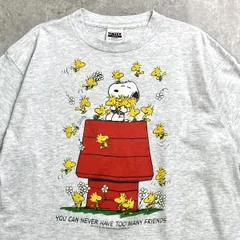 90年代  スヌーピー ウッドストック キャラクタープリントTシャツ メンズXL 