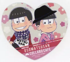 【中古】マグカップ・湯のみ おそ松＆トド松 オリジナルコースター 「おそ松さん×in emo cafe」 メニュー注文特典