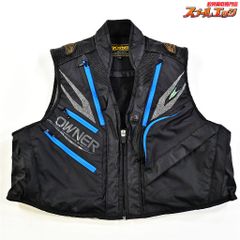★☆【オーナー】 鮎渓流ライトフィットベスト ブラックxブルー サイズM OWNER VEST K_100★☆e07669