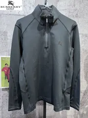美品 バーバリーゴルフ ハーフジップ シャツ 2 BURBERRY GOLF
