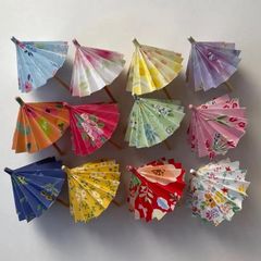 和傘　花柄　洋風　折り紙　ハンドメイド　12本